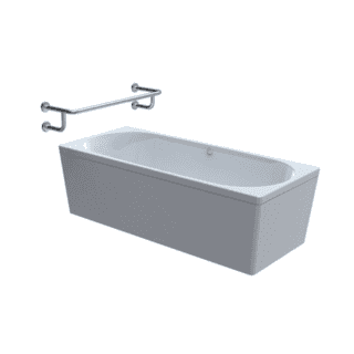 B3 - BATH GRABRAILS - Single Rail Wall Fixed
