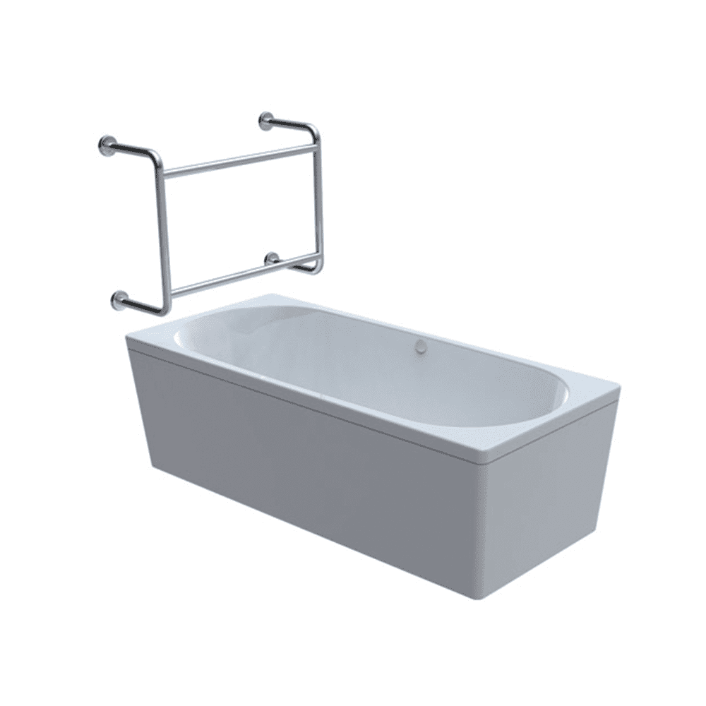 B5 - BATH GRABRAILS - Double Rail Wall Fixed