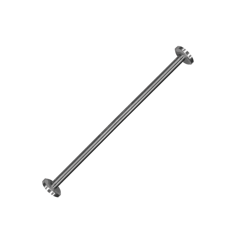 EGC1 - 25MM STAINLESS STEEL SHOWER CURTAIN RAILS - Straight