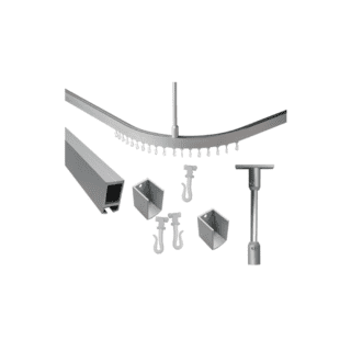 aluminium shower curtain tracks