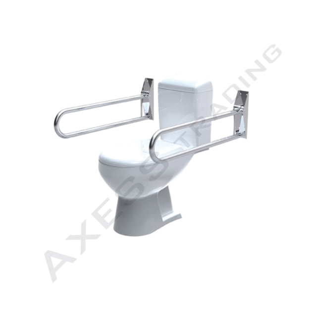 drop down toilet grab rail