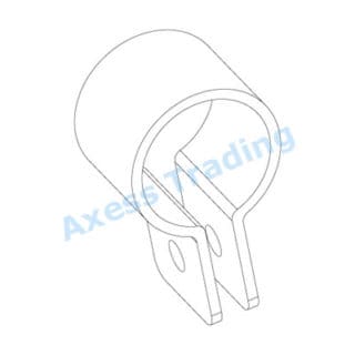 38mm Banister Clamp Line drwg