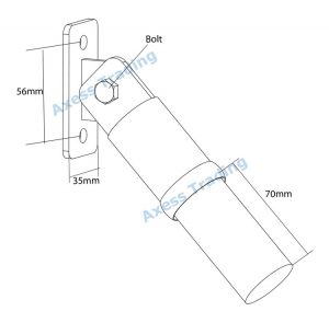 Bannister wall connector
