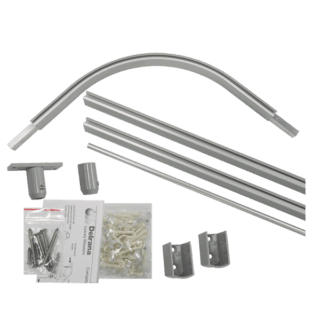 corner curtain track kit