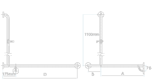 disabled shower grab rails