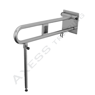 T46 BARIATRIC TOILET DROP DOWN HAND RAIL
