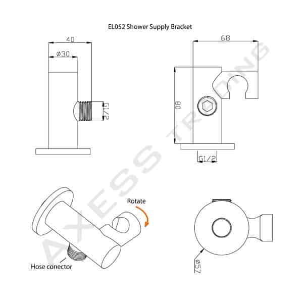 shower bracket