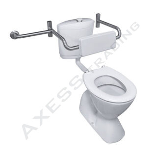 Adjustable toilet backrest
