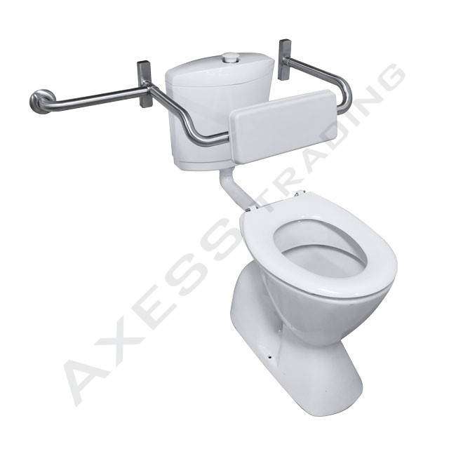 Adjustable toilet backrest