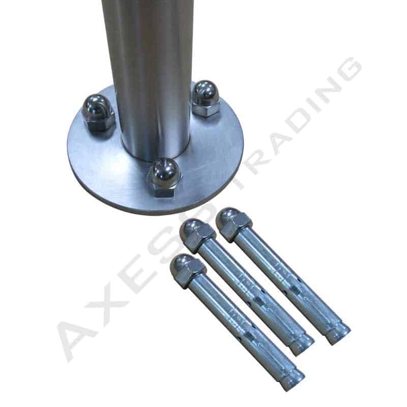 flanged post